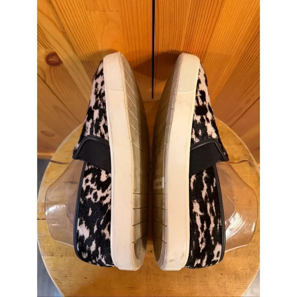Vince Blair Calf Hair Printed Slip On Sneakers Size 7M